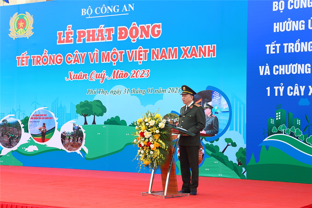 Phát động “Tết trồng cây năm 2023 của Bộ Công an – Vì một Việt Nam xanh”
